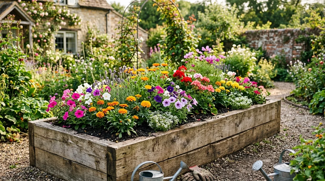Curved Flower Bed Layout